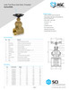 Series 8501L Lead Free Brass Gate Valve Data Sheet