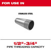 Milwaukee 48-36-1205 1/2"-3/4" High Speed FOR STAINLESS NPT Universal Pipe Threading Dies
