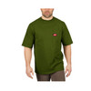 Milwaukee 601OG-M Heavy Duty Pocket T-Shirt 601, Short Sleeve, Olive Green, M