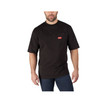 Milwaukee 601B-L Heavy Duty Pocket T-Shirt (601), Short Sleeve, Black, Large