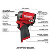 Milwaukee 2554-20 M12 FUEL Stubby 3/8" Impact Wrench
