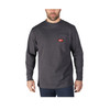 Milwaukee 602G-M Heavy Duty Pocket T-Shirt (602), Long Sleeve, Gray, Medium