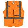 Milwaukee 48-73-5072 High Visibility Orange Safety Vest - L/XL (CSA)