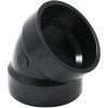 ABS DWV 45 Elbow Short-Turn (HUB x HUB)