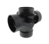 ABS DWV Double Sanitary Tee W/ R&L Side Inlet (ALL HUB)