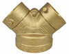 FDC Straight Siamese 4 x 2.5 x 2.5 NST Rough Brass Chrome PL