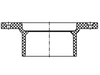 ABS DWV Closet Flange (HUB)