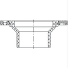 ABS DWV Closet Flange W/ Adjustable Plastic Ring (SPG)