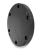 6 "150# Ductile Iron Black Blind Hydrant Flange