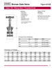 150# Bronze Rising Stem Gate Valve Figure 431UB Data Sheet