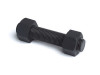 1-1/8" B7 Stud with 2H Nuts | Plain Finish