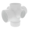 PVC DWV Double Sanitary Tee w/ R & L Side Inlet (All HUB)