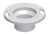 PVC DWV Closet Flange W/Adjustable Plastic Ring 4x3" (S)
