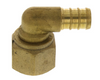 No Lead Brass PEX 1/2" Swivel Elbow w/ Brass Nut (PEX x FIP) 2