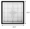 Aurora Black Decorative Glass Window