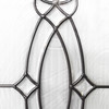 Craftsman Black Decorative Glass Window