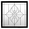Spring Flower Nickel Decorative Glass Window 23.5" x 23.5"