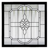 Victorian PE Black Decorative Glass Window