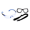 3M Solus 1000-Series Safety Glasses Foam Strap Black/Blue Clear Anti-Fog Lens Kit