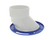 4" x 3" PVC DWV Offset Closet Flange w/ Adj Metal Ring