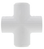 Schedule 40 PVC Reducing Cross Socket (Bushed)
