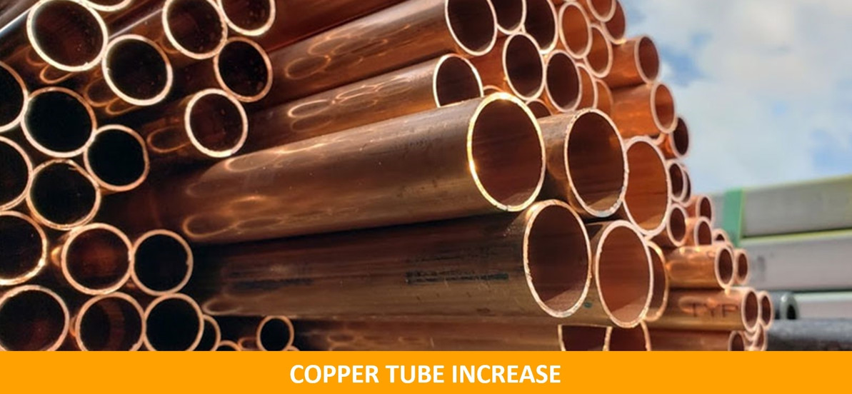 New Price Increase: Copper Tube