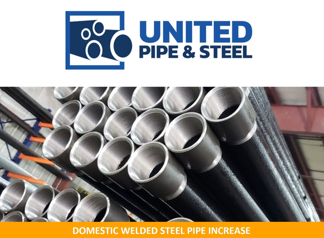 Domestic Welded Steel Pipe Increase