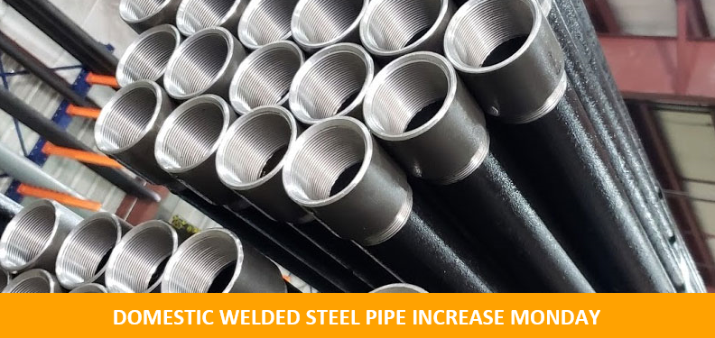 Domestic Steel Increase Monday