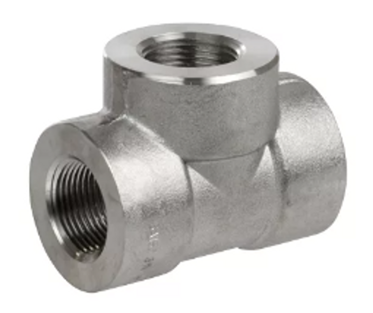 Stainless threaded reducing tee