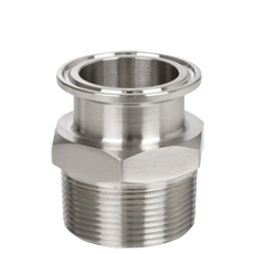 Sanitary Male Adapter Clamp x Male NPT GETPIPE