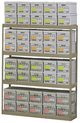 Tennsco Record Archive Shelving - HZA692484-4D