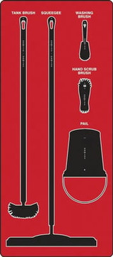 Wet Zone Store-Boards™ & Combo Kits - PSB111RDBK