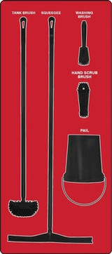 Wet Zone Store-Boards™ & Combo Kits - PSB113RDBK