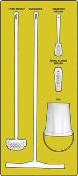 Wet Zone Store-Boards™ & Combo Kits - PSB113YLWT