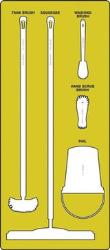 Wet Zone Store-Boards™ & Combo Kits - PSB711YLWT