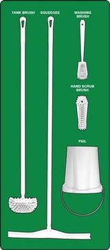 Wet Zone Store-Boards™ & Combo Kits - PSB713GNWT