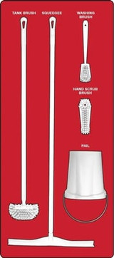 Wet Zone Store-Boards™ & Combo Kits - PSB713RDWT