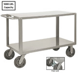 All-Welded Extra Heavy Duty Shelf Truck - Two-Shelf Design, Shown With 5,000 lb. Capacity