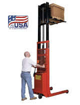 Battery Powered 1000 Lb. To 2000 Lb. Pallet Straddle & Platform Stackers
