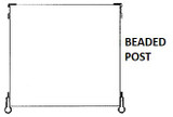 Beaded Post Industrial Clip Shelving