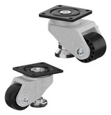 Casterdepot Leveling Casters - Nylon Wheel- Foot Adjustment - Capacities Up To 700 Kg.