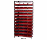 Chrome Wire Shelving Units With Shelf Bins