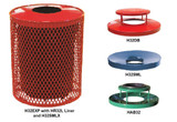 Expanded Metal Receptacles & Lids