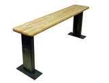 Locker Room Bench With 12ga. Steel Pedestals
