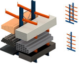 Space Plus Usa Cantilever Racking Double Side Units