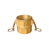Type D Brass Cam & Groove Adapter Female Camlock x Female NPT