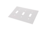 White 3-Gang Toggle Switch Wall Plate