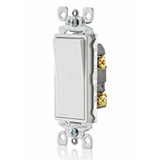 White Decora Single-Pole Rocker Switch