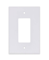 White 1-Gang Oversized Decora Electrical Wall Plate