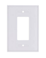 White 1-Gang Oversized Decora Electrical Wall Plate